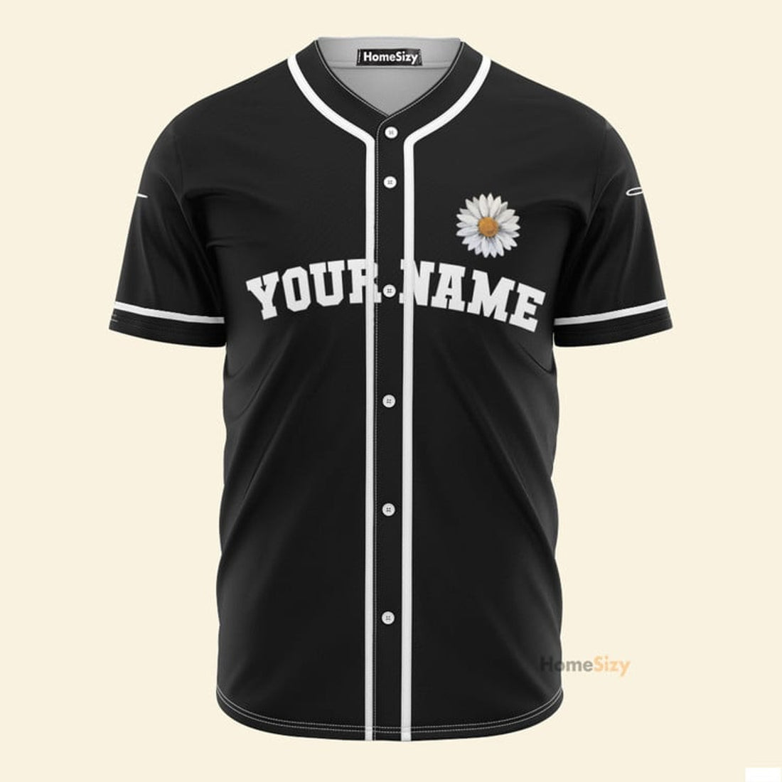 Custom Name Jesus Daisy - Personalized Baseball Jersey