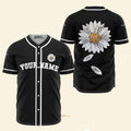Custom Name Jesus Daisy - Personalized Baseball Jersey