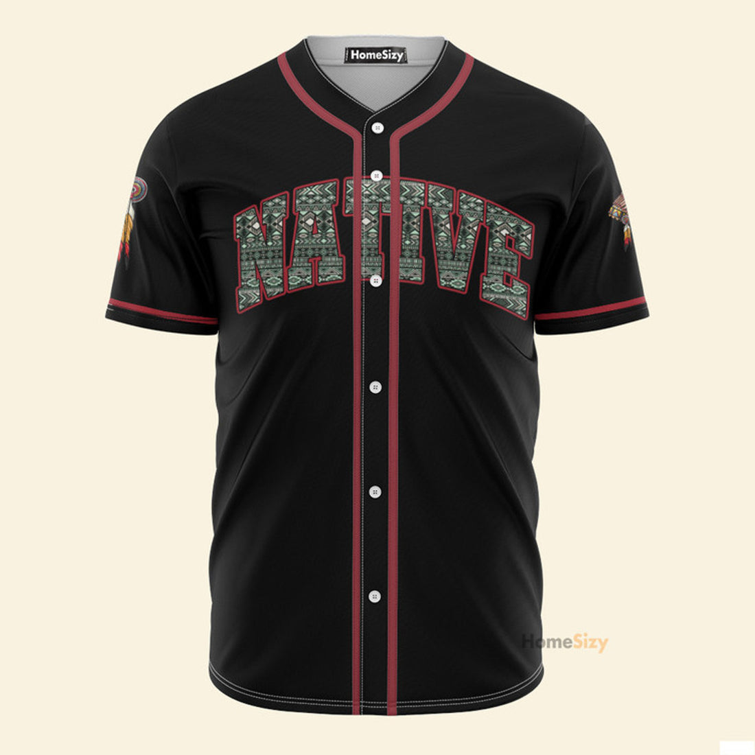 Native American Chief Tribe - Baseball Jersey