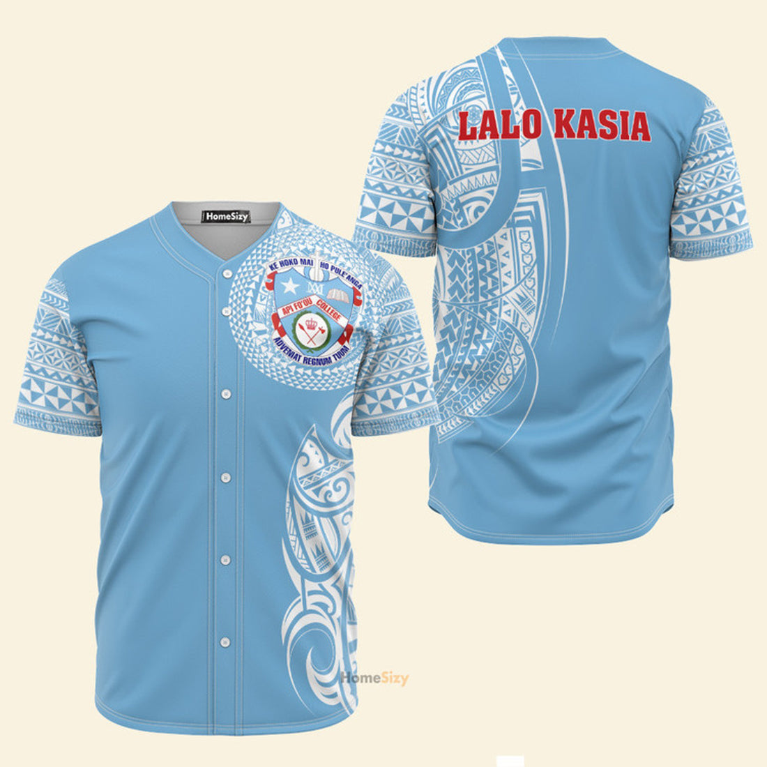 Apifo'ou College Lalo Kasia Polynesian - Baseball Jersey