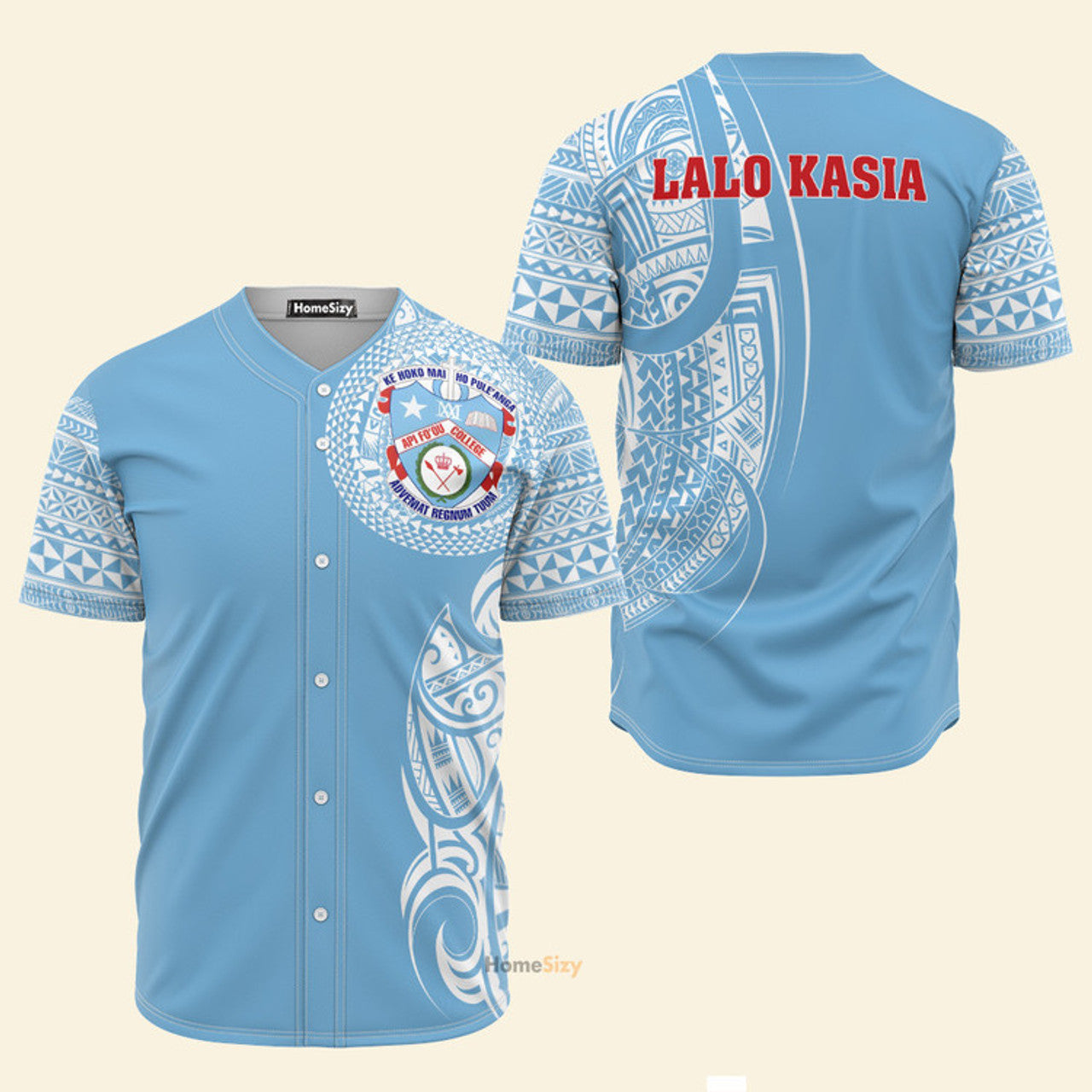 Apifo'ou College Lalo Kasia Polynesian - Baseball Jersey