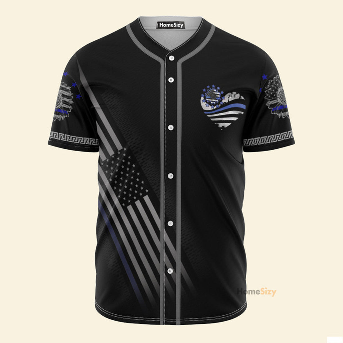 Back The Blue Police - Baseball Jersey