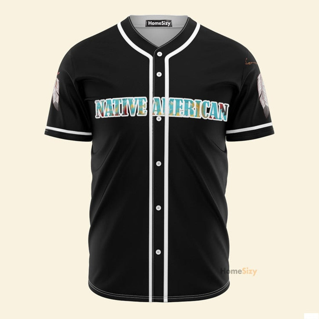 Feathers Native American - Baseball Jersey