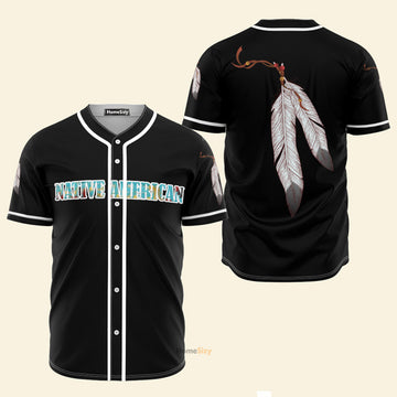 Feathers Native American - Baseball Jersey