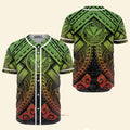 Hawaiian Polynesian Reggae Kanaka Maoli Map - Baseball Jersey