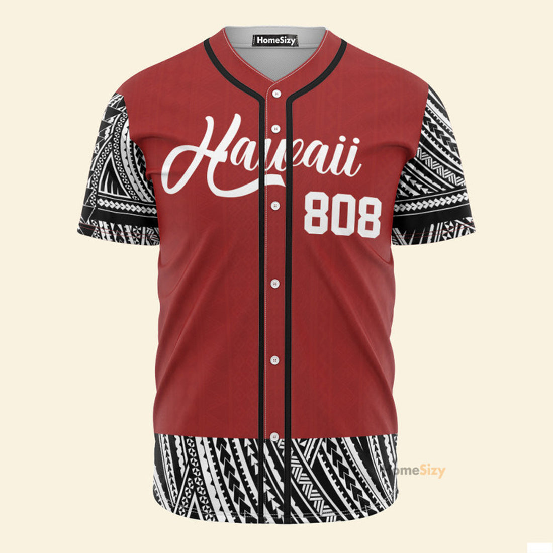 Hawaiian 808 Polynesian - Baseball Jersey