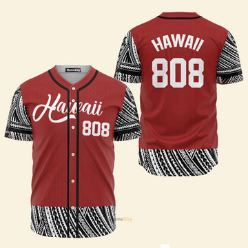 Hawaiian 808 Polynesian - Baseball Jersey