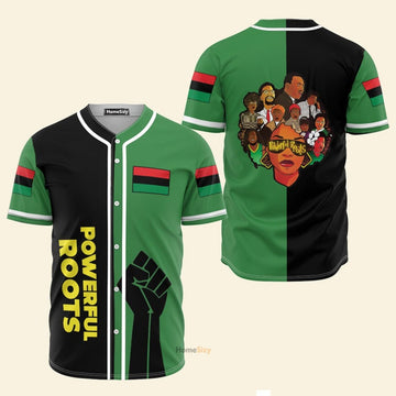 Powerful Roots Strong Roots - Personalized Baseball Jersey