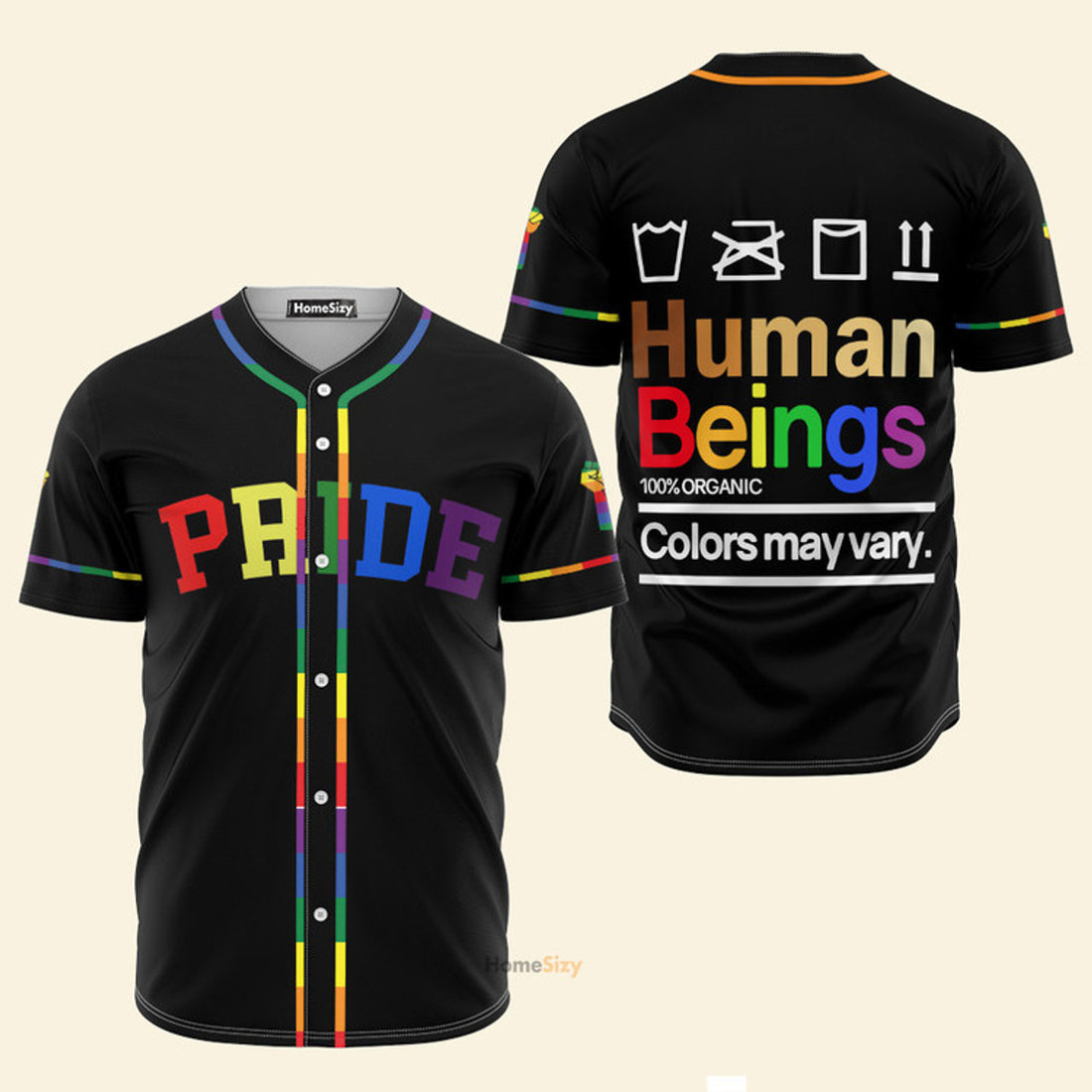LGBT Pride Human beings - Baseball Jersey