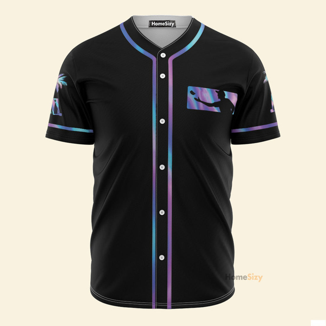 Custom Name Cornhole Hologram - Personalized Baseball Jersey