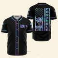 Custom Name Cornhole Hologram - Personalized Baseball Jersey