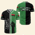 Powerful Roots Green - Personalized Baseball Jersey