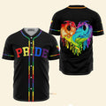 LGBT Pride Dragon heart - Baseball Jersey