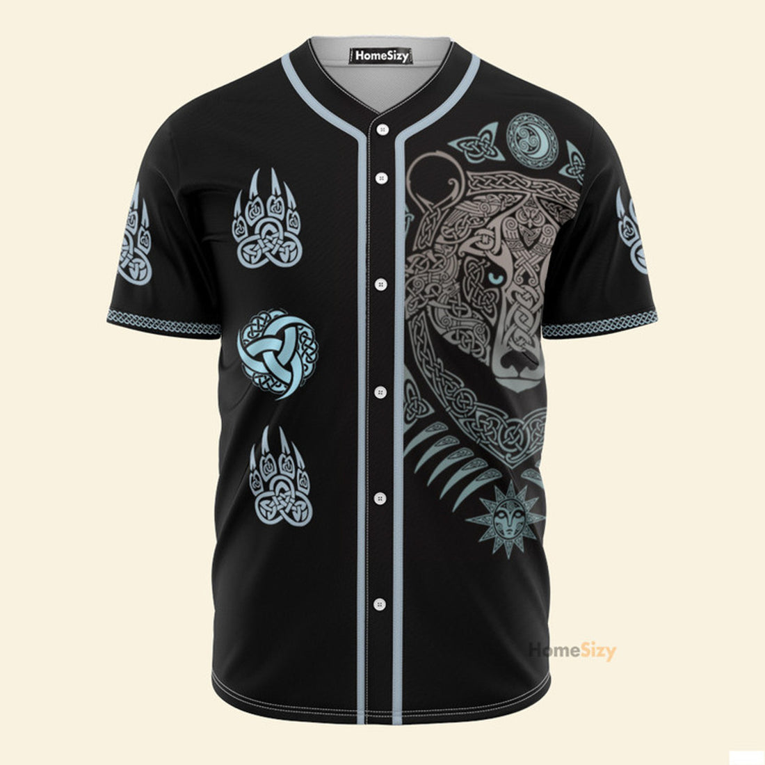 Nordic Bear Viking - Baseball Jersey