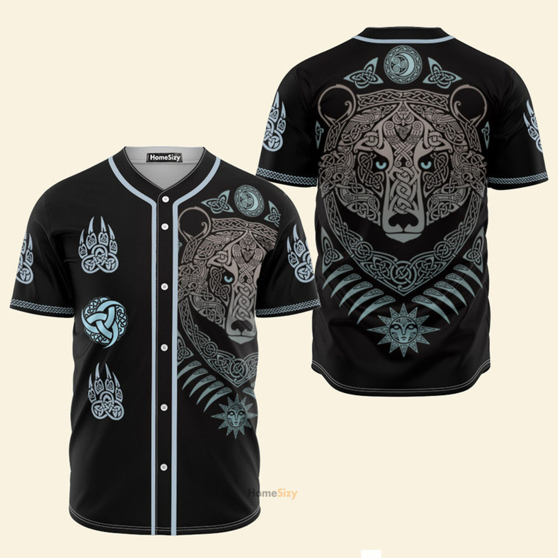 Nordic Bear Viking - Baseball Jersey