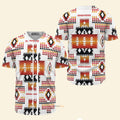 White Tribes Pattern Native American - Baseball Jersey