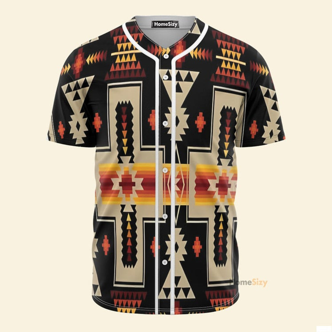 Black Tribe Design Native American - Baseball Jersey