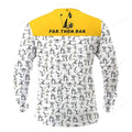 FUNSTUFFPRINT Par Then Bar Stick Man Beer Men Golf Long Sleeve Polo Shirt, Custom Golf Shirt, Gift For Golf Lover