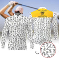 FUNSTUFFPRINT Golf Friends Par Then Bar Men Golf Long Sleeve Polo Shirt, Custom Golf Shirt, Gift For Golf Lover