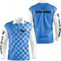 FUNSTUFFPRINT Men Golf Long Sleeve Polo Shirts, Custom Name Funny Golf Shirts For Men, Golfing Gifts