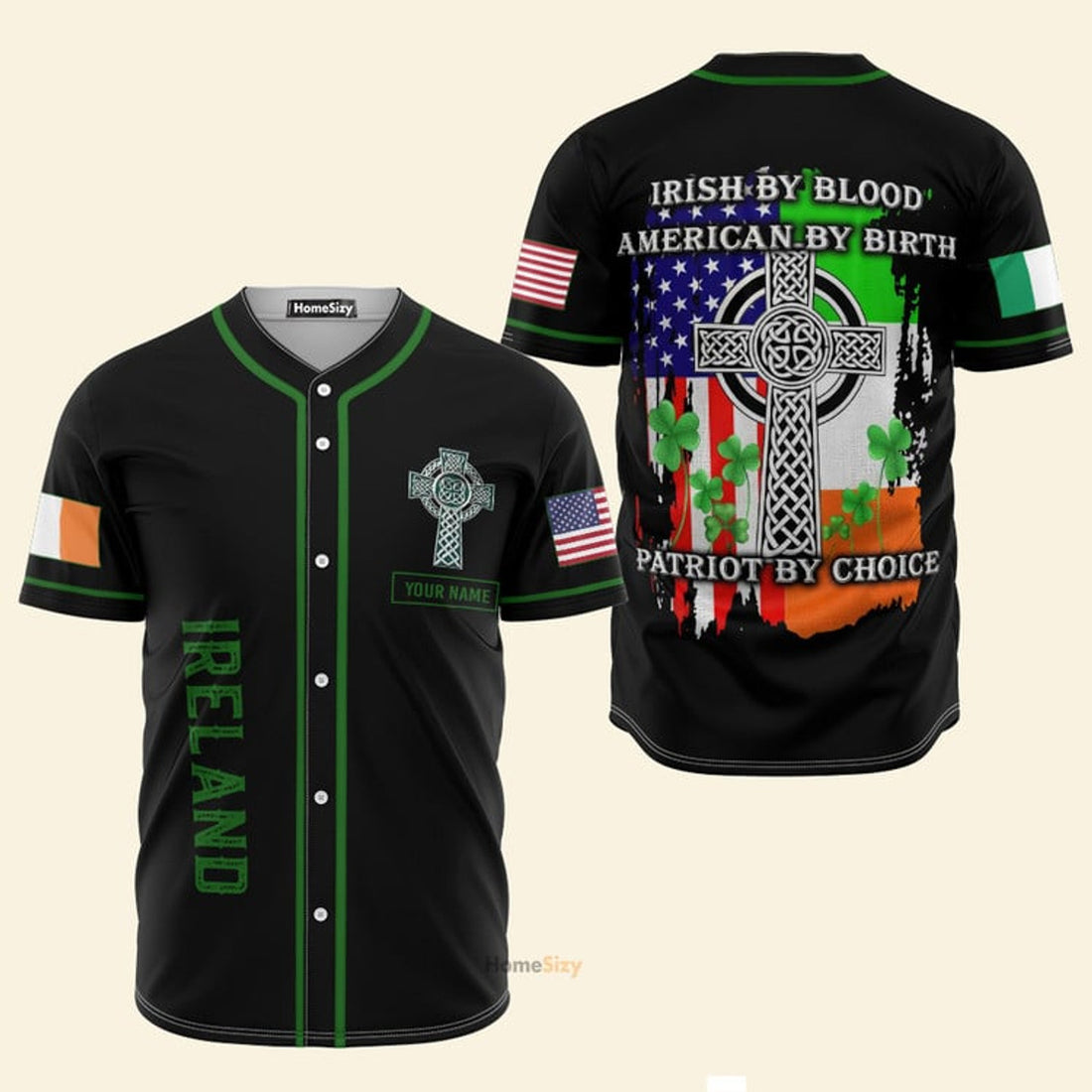 Personalized Custom Name Irish Celtic Celtic Pride Baseball Tee Jersey Shirts 3D