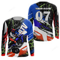 FUNSTUFFPRINT Custom ATV Motocross Jersey, Quad Bike Shirt Adult, Off-road Racing 3D Long Sleeve T-Shirt