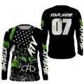 FUNSTUFFPRINT Custom ATV Motocross Jersey Quad Bike Shirt, Extreme Racing Adult 3D Long Sleeve T-Shirt