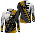 FUNSTUFFPRINT Custom Motocross Jersey, Dirt Bike Motorcycle Off-Road Racing 3D Long Sleeve T-Shirt