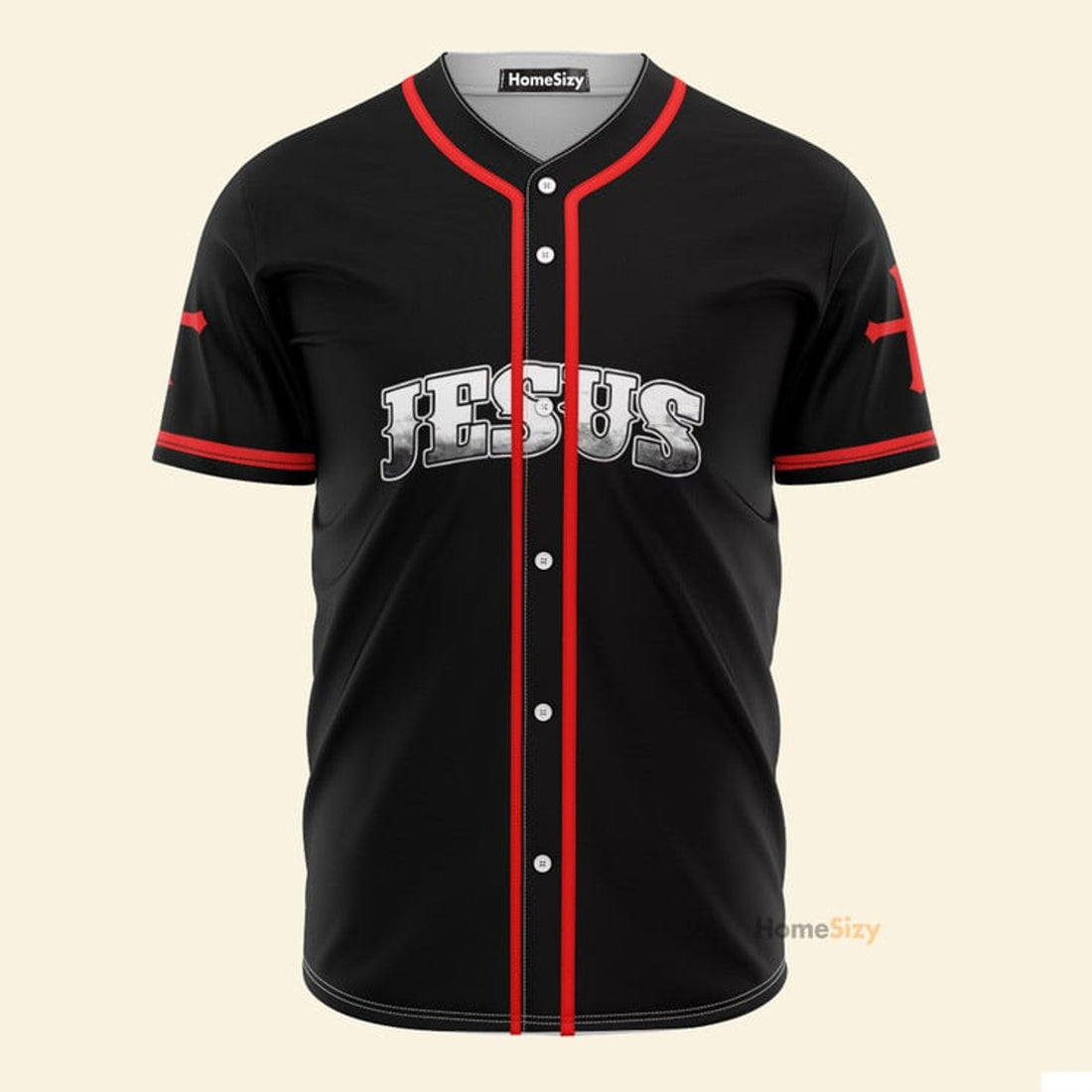 Jesus Is my God, My Life, My All, My Everything Black And Red - Baseball Jersey