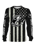 FUNSTUFFPRINT Custom Bass Fishing 3D All Over printed Customized Name Shirts Personalized Gift 3D Long Sleeve T-Shirt