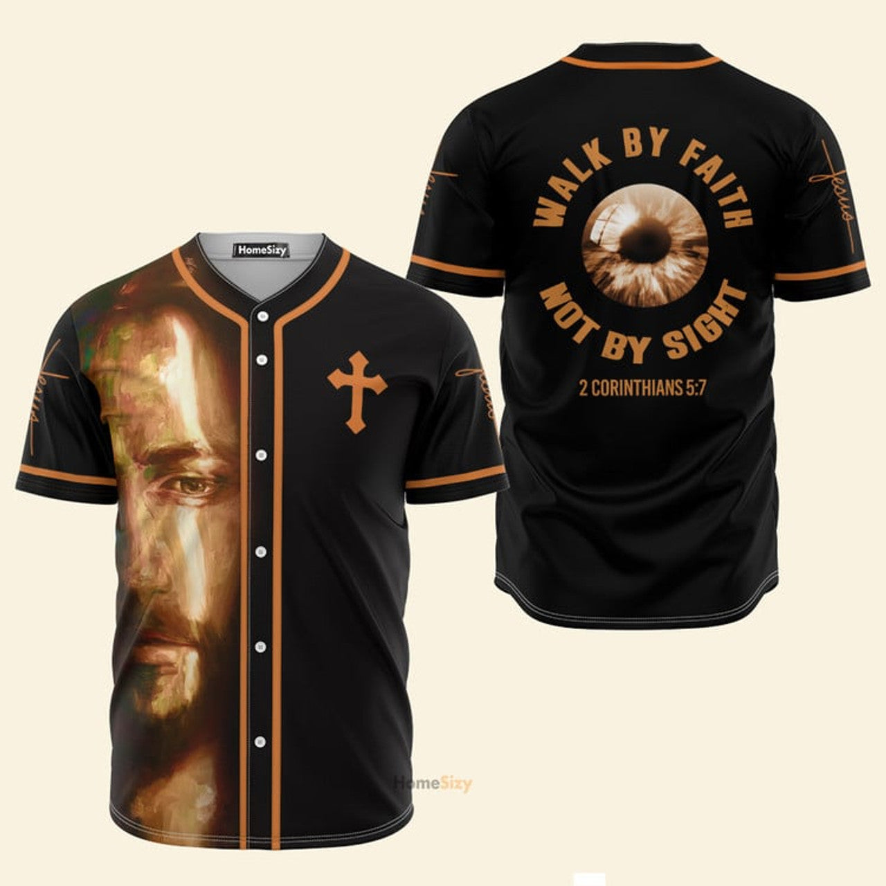 Walk by Faith Not By Sight - Baseball Jersey