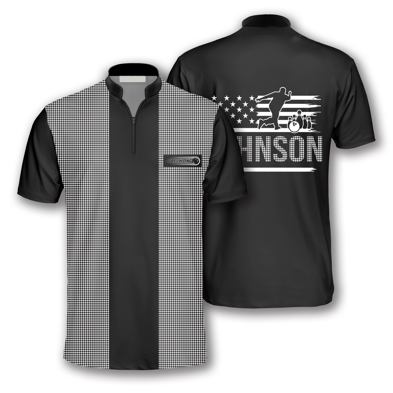 Custom Vintage Bowling Jersey Men Women Gift for Dad Men Bowling Lovers