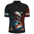 Custom Skull Bowling Jersey Men Women Gift for Dad Men Bowling Lovers