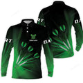 FUNSTUFFPRINT Customized Darts Long Sleeve Men Polo Shirt Personalized Name Polo Shirt For Men