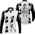 FUNSTUFFPRINT Golf Men Long Polo Shirt I Hate Golf Nice Shot I Love Golf Long Polo Shirt