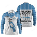 FUNSTUFFPRINT Golf Bag Clubs Custom Name Apparel Weapons Of Grass Destruction Custom Golf Long Sleeve Men Polo Shirt
