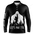 FUNSTUFFPRINT Custom Name Funny Bigfoot Lets Par Tee Black Apparel Perfect Gift For Men Golf Lover