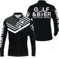FUNSTUFFPRINT Custom Golf Long Sleeve Men Polo Shirt - Christmas Plaid Green And White Argyle Pattern
