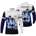 FUNSTUFFPRINT Name Bowling Long Polo Shirt, Thunderbowl Lanes Unique Bowling Shirt For Men Women, Perfect Gift For Bowling Lovers, Bowlers