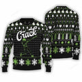 FUNSTUFFPRINT Crack Baseball Christmas Sweater for men and women, Baseball Christmas sweatshirt, Ugly Sweater Christmas Gift Ugly Sweater