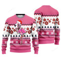 FUNSTUFFPRINT Light Flamingo Sweater, Ugly Sweater For Men & Women, Perfect Outfit For Christmas New Year Autumn Winter Ugly Sweater