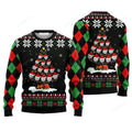 FUNSTUFFPRINT Golf Christmas Tree Snow Sweater, Ugly Sweater For Men & Women, Perfect Outfit For Christmas New Year Autumn Winter Ugly Sweater