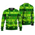 FUNSTUFFPRINT Happy Saint Patricks Day Sweater, Ugly Sweater For Men & Women Ugly Sweater