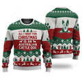 FUNSTUFFPRINT Australian Cattle Dog All I Want For Christmas Ugly Christmas Sweater, Custom Dog Christmas sweatshirt, Xmas gifts Ugly Sweater