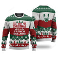 FUNSTUFFPRINT French Bulldog All I Want For Christmas Ugly Christmas Sweater, Custom Dog Christmas sweatshirt, Christmas gifts Ugly Sweater