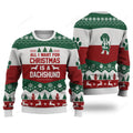 FUNSTUFFPRINT Dachshund Dog All I Want For Christmas Ugly Christmas Sweater, Custom Dog Christmas sweatshirt, Christmas gifts Ugly Sweater