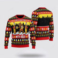 FUNSTUFFPRINT Bigfoot Sweater, Christmas Is Better With Beer Ugly Christmas Sweater, Ugly Sweater For Men And Women Ugly Sweater