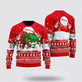 FUNSTUFFPRINT Bigfoot Mery Squatchmas Pine Tree Ugly Christmas Sweater, Ugly Sweater For Men And Women, Christmas Gift Ugly Sweater