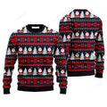FUNSTUFFPRINT Funny Santa Snow Tree Sweater, Ugly Sweater For Men & Women, Perfect Outfit For Christmas New Year Autumn Winter Ugly Sweater