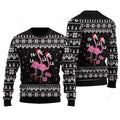 FUNSTUFFPRINT Cute Flamingo Sweater Falalala Mingo, Ugly Sweater For Men & Women, Perfect Outfit For Christmas New Year Autumn Winter Ugly Sweater